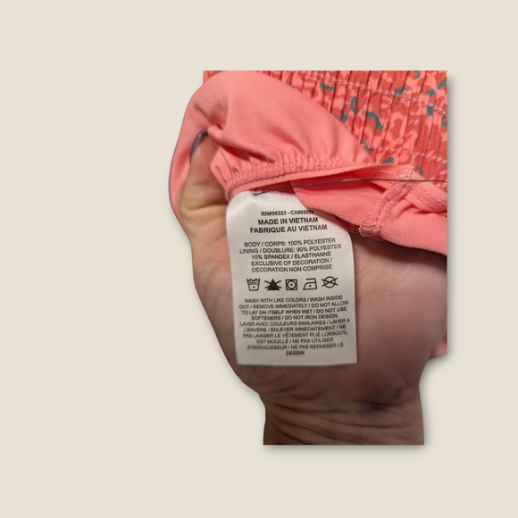 Nike Dri-FIT One 3” Mid-Rise Training Shorts Desert Coral Print Small NWT - Picture 6 of 10